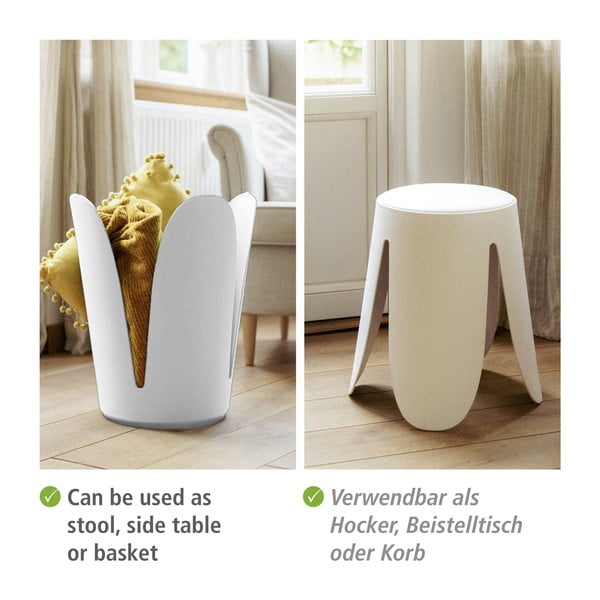 Bílá plastová stolička Comiso – Wenko-image-4