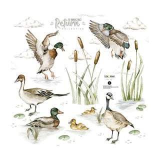 Set nástěnných dětských samolepek Dekornik Duck on the Lake L