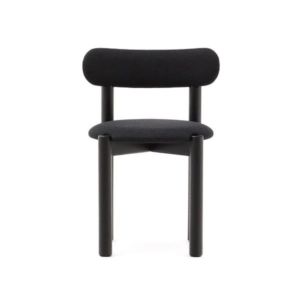 Černé jídelní židle z dubového dřeva v sadě 2 ks Nebai – Kave Home-image-3