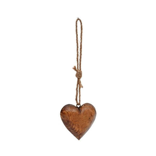 Závěsná dřevěná dekorace srdce Antic Line