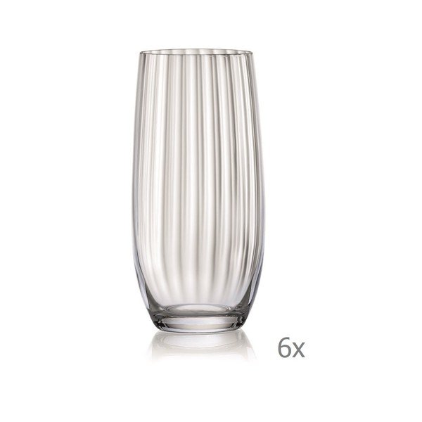Sada 6 sklenic Crystalex Waterfall, 350 ml-image-1