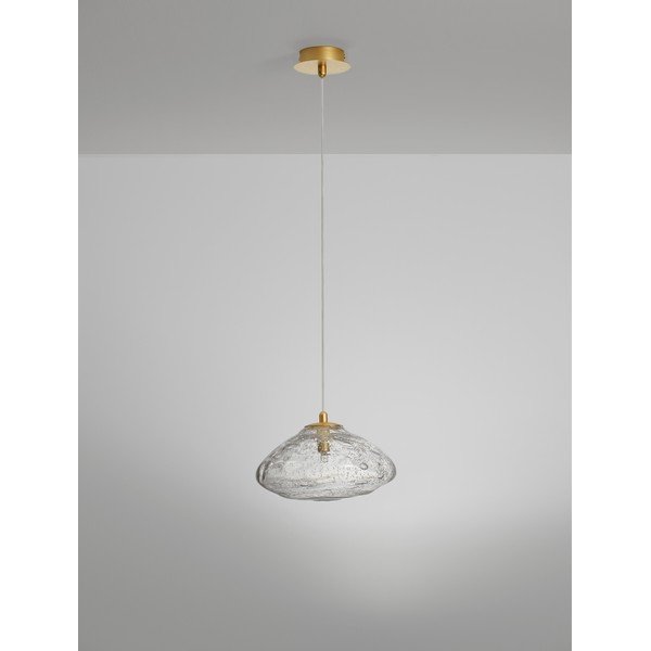 Skleněné závěsné svítidlo v mosazné barvě ø 26 cm King – Nova Luce-image-4