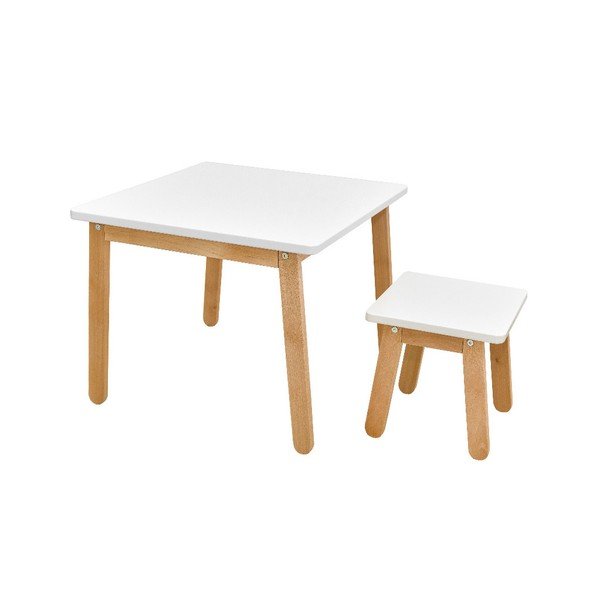 Bílá dětská stolička BELLAMY Woody-image-1