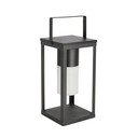 Černá solární/na USB LED lucerna (výška 38 cm) Solar – Bizzotto