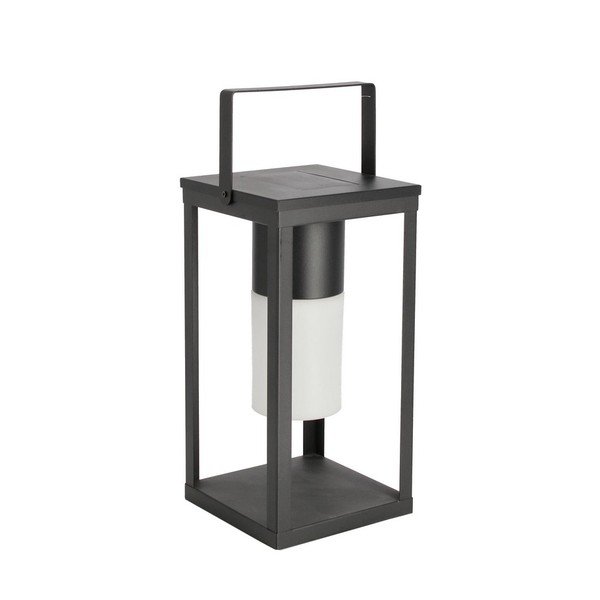 Černá solární/na USB LED lucerna (výška 38 cm) Solar – Bizzotto
