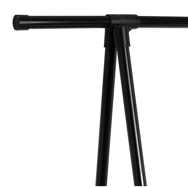 Černý kovový pojízdný stojan na oblečení 84x43x156 cm – Casa Selección-image-1