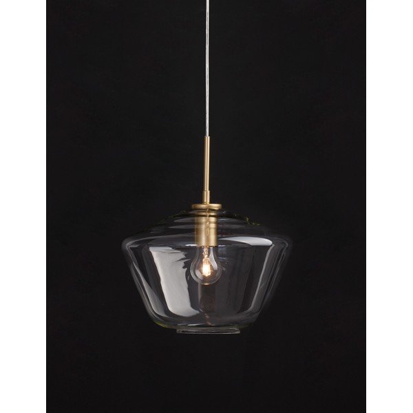 Skleněné závěsné svítidlo ve zlaté barvě se skleněným stínidlem ø 30 cm Prisma – Nova Luce-image-1