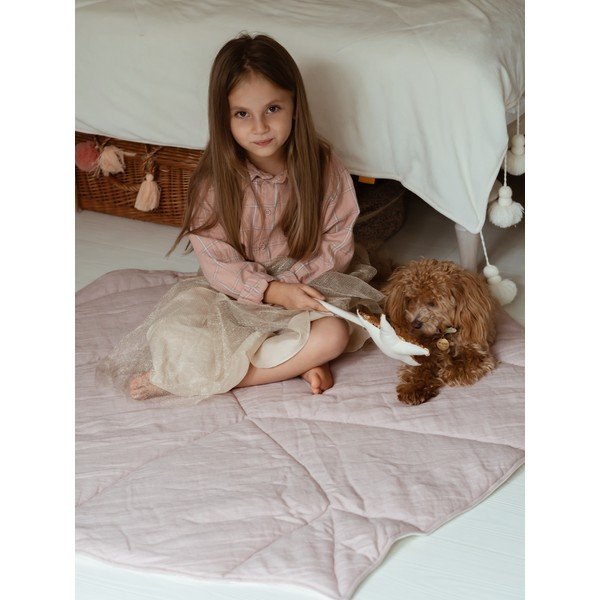 Světle růžová dětská hrací podložka Powder Pink - Moi Mili-image-4