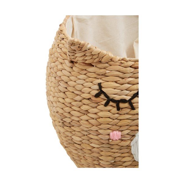Dětský koš na hračky z vodního hyacintu v přírodní barvě ø 49x40 cm Lidi Cat Face – Premier Housewares-image-4