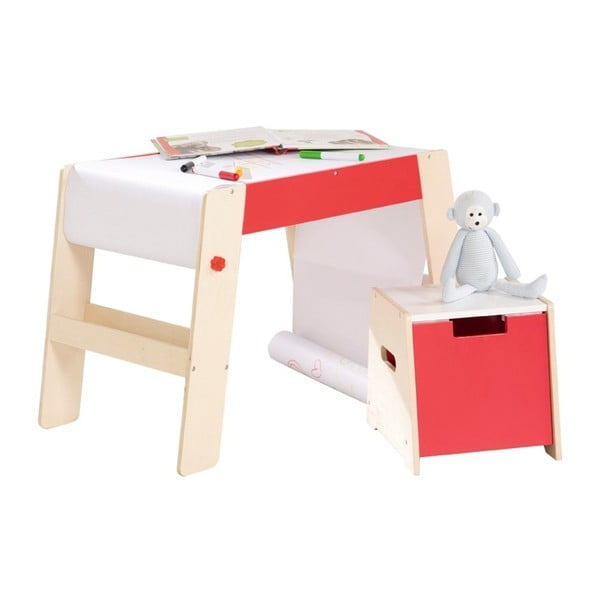 Psací stůl se stoličkou a rolí papíru Roba Kids-image-1