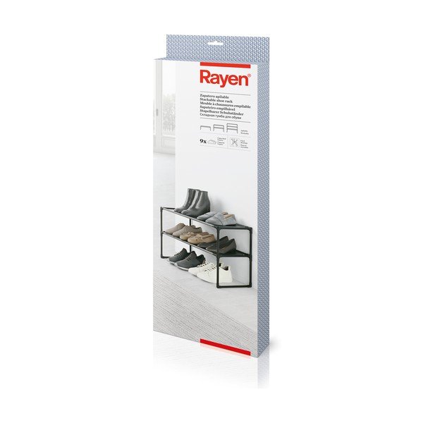 Šedý kovový stojan na boty – Rayen-image-4