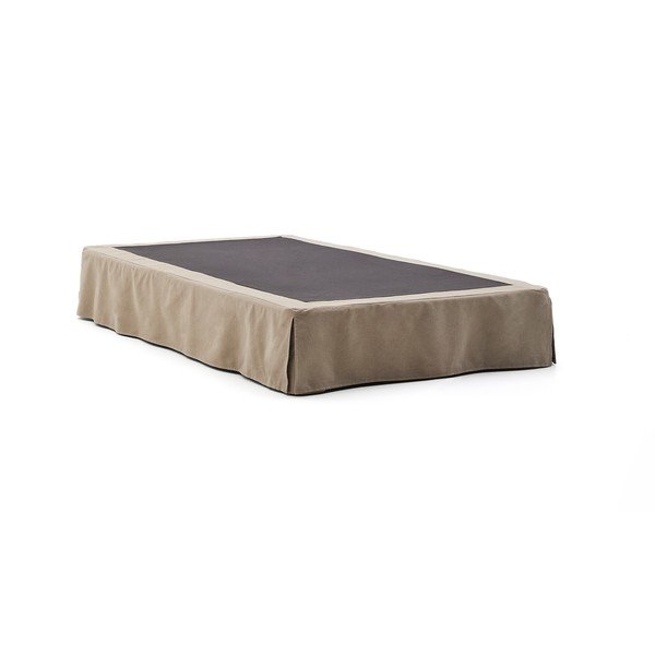 Taupe čalouněná jednolůžková postel bez čela 90x200 cm Jaira – Kave Home