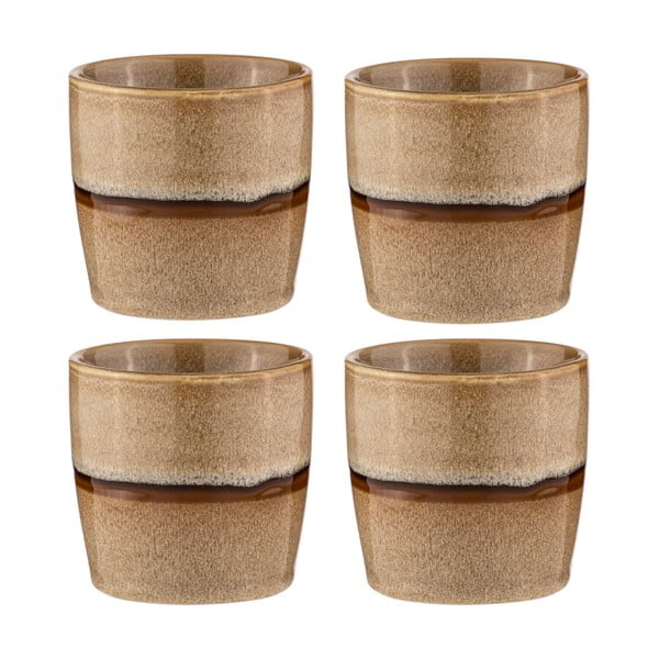 Světle hnědé porcelánové hrnky na espresso v sadě 4 ks 350 ml Haven – Ladelle