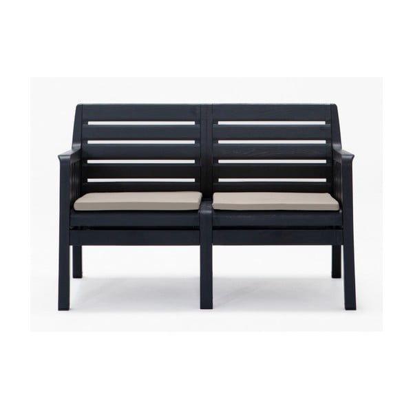 Antracitový zahradní lounge set pro 4 Lara – Floriane Garden-image-2