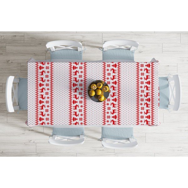 Vánoční ubrus s příměsí bavlny Minimalist Cushion Covers Xmass Knit, 140 x 180 cm -image-1