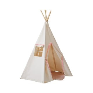 Dětský stan teepee Fluffy Pompoms – Moi Mili