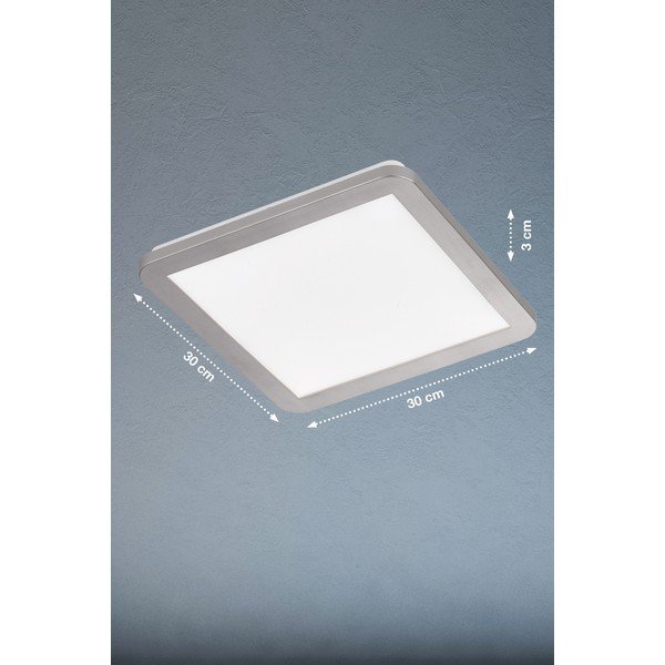 Šedé LED stropní svítidlo 30x30 cm Gotland – Fischer & Honsel-image-1