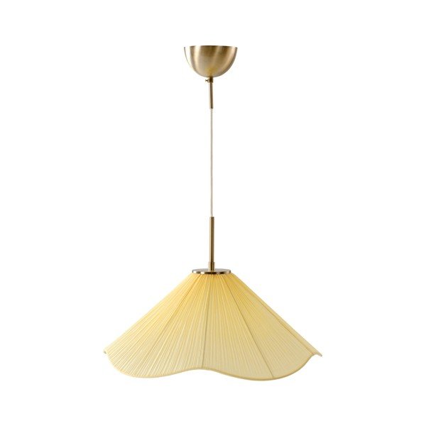Žluté látkové závěsné svítidlo ø 50 cm Lunaria – Jotex
