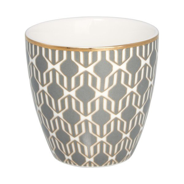 Šedý kameninový hrnek Green Gate Rani, 100 ml