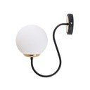 Černobílé nástěnné svítidlo ø 15 cm Oslo – Squid Lighting