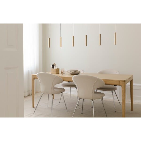 Rozkládací jídelní stůl z dubového dřeva 90x200 cm Heart'n'Soul – UMAGE-image-1