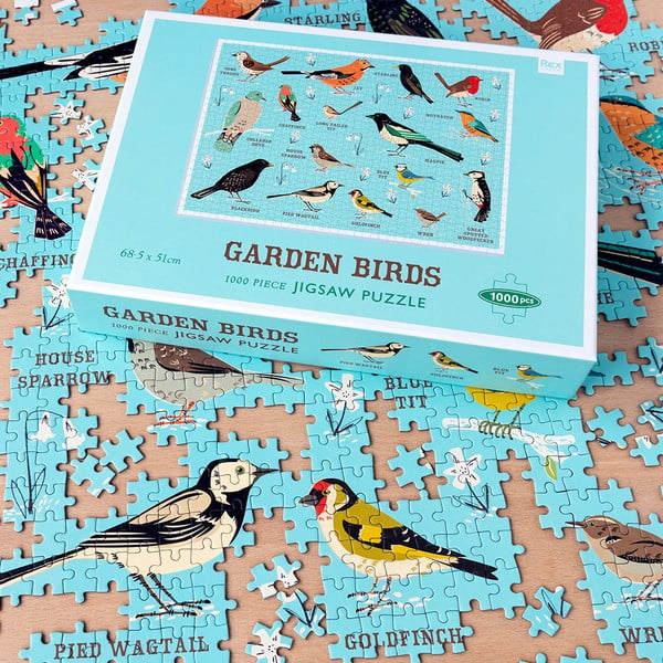Puzzle (počet dílků 1000) Garden Birds – Rex London-image-1