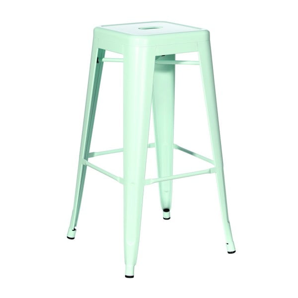 Zelená kovová barová stolička Ixia Dallas