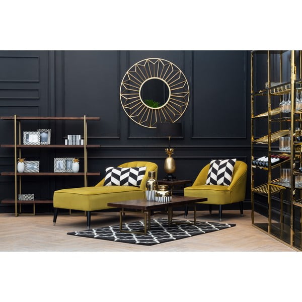 Hnědý kulatý konferenční stolek 60x120 cm Brando – Premier Housewares-image-1