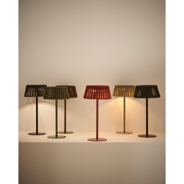 LED stolní /přenosné solární venkovní svítidlo (výška 30 cm) Aldet – Kave Home-image-4