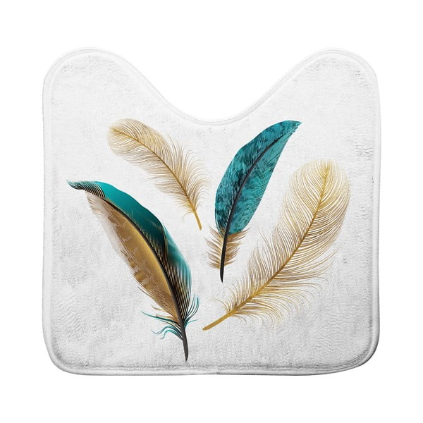 Bílá WC koupelnová předložka 45x45 cm Plumiss – douceur d'intérieur