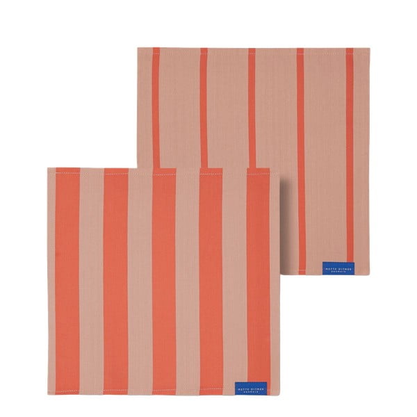 Textilní ubrousky v sadě 2 ks Stripes – Mette Ditmer Denmark