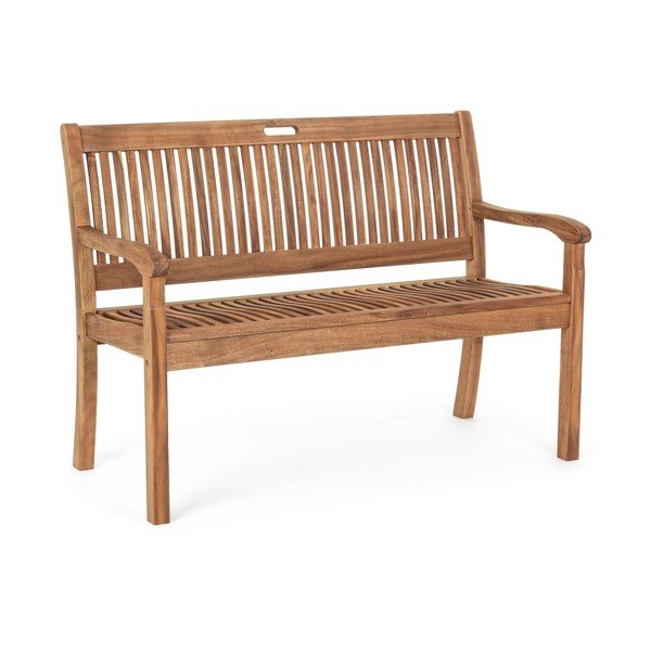 Dřevěná zahradní lavice v přírodní barvě Noemi – Bizzotto-image-2