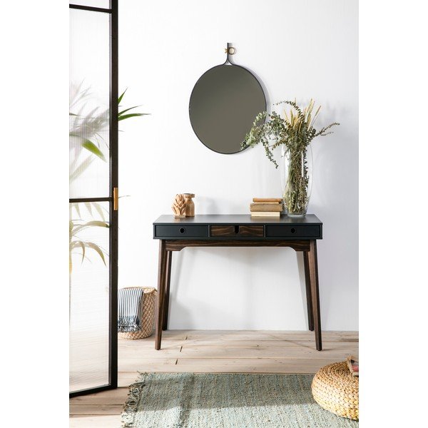 Šedý konzolový stolek s nohami z borovicového dřeva Marckeric Kiara-image-1