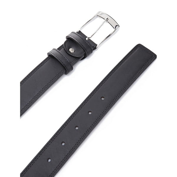Kožený pásek Elegant Black, 130 cm-image-2