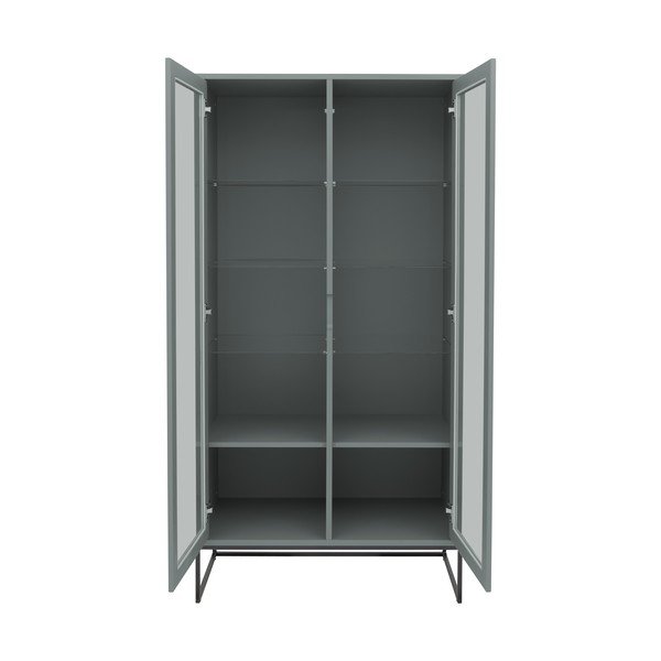 Šedozelená vitrína 90x178 cm Lipp - Tenzo-image-4