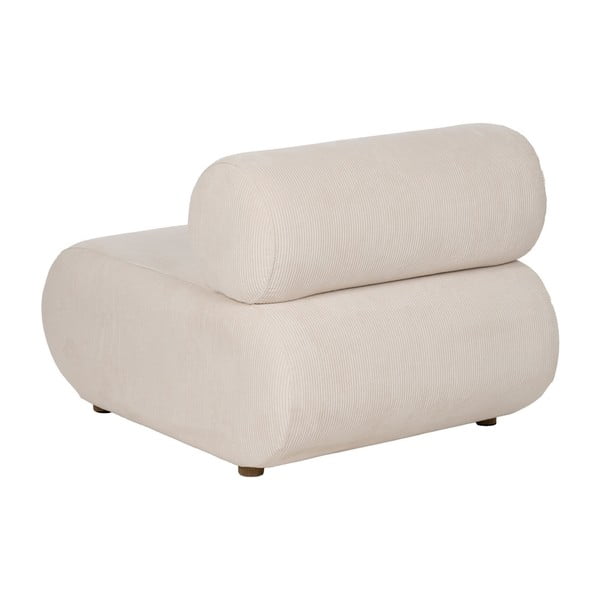 Krémové manšestrové křeslo – Ixia-image-3