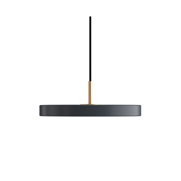 Antracitové LED závěsné svítidlo s kovovým stínidlem ø 31 cm Asteria Mini – UMAGE-image-3