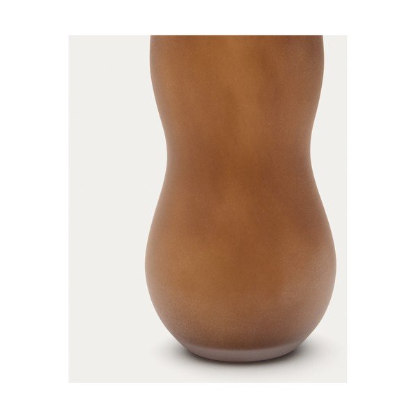 Hnědá skleněná váza (výška 32 cm) Crila – Kave Home-image-2