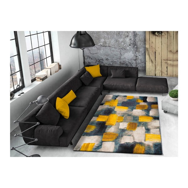 Modro-žlutý koberec Universal Lienzo, 160 x 230 cm-image-1