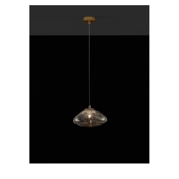 Skleněné závěsné svítidlo v mosazné barvě ø 26 cm King – Nova Luce-image-2