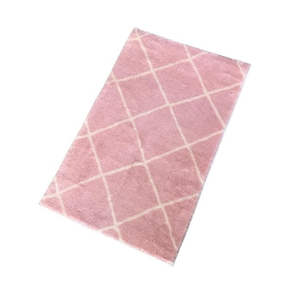 Růžová koupelnová předložka 50x80 cm Diamond – Mila Home