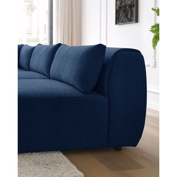 Tmavě modrá rohová pohovka (variabilní) Jeanne – Bobochic Paris-image-1