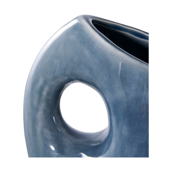 Tmavě modrá keramická váza (výška 18 cm) – House Nordic-image-3