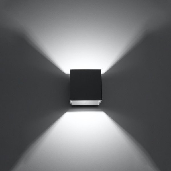 Tmavě šedé nástěnné svítidlo Geo – Sollux-image-3