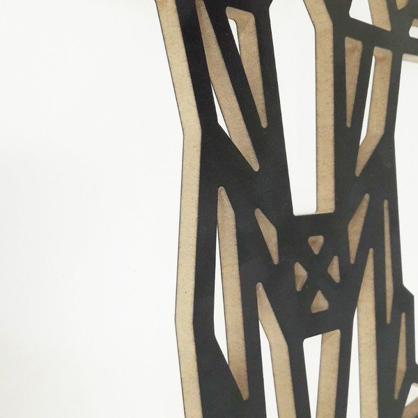 Černá nástěnná dekorace Deer, 39 x 65 cm-image-2