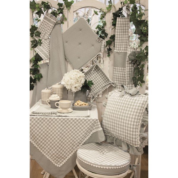 Kulatý podsedák Basic Hearts 40 cm, šedý-image-1