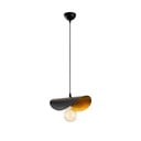 Závěsné svítidlo v černé a bronzové barvě s kovovým stínidlem Sivani – Opviq lights