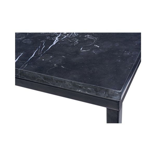 Černý mramorový konferenční stolek s černým podnožím RGE Accent, šířka 75 cm-image-1