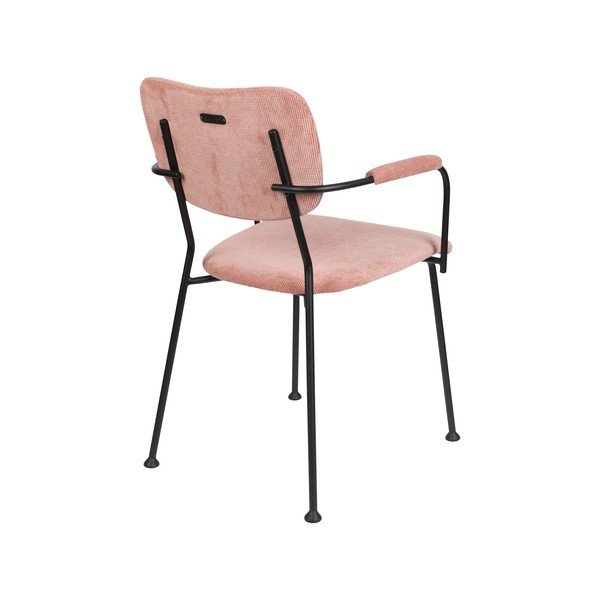 Světle růžové jídelní židle v sadě 2 ks Benson – Zuiver-image-4