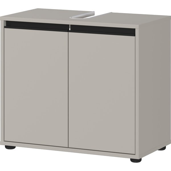Šedá skříňka pod umyvadlo 63x55 cm Lemont – Germania-image-2